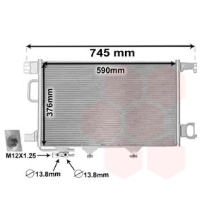 A/C-kondensor VAN WEZEL 30005360