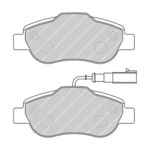 Set di pastiglie freno FERODO FDB5097, fronte