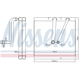Verdampfer, Klimaanlage NISSENS 92381