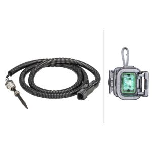 Abgastemperatursensor HELLA 6PT 358 181-341