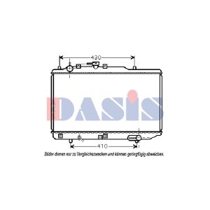 Radiador, arrefecimento do motor AKS DASIS 110068N