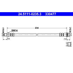 Bremsschlauch ATE 24.5111-0235.3