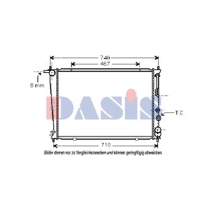 Arrefecedor do motor AKS DASIS 560003N