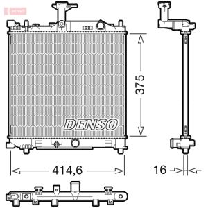 Radiateur moteur DENSO DRM47040