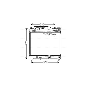 Raffreddatore motore AVA COOLING TO2501