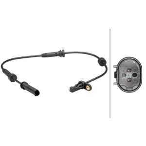 Sensor do ABS traseiro, direito HELLA 6PU 012 679-301