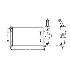 Arrefecedor do motor AVA COOLING FTA2208