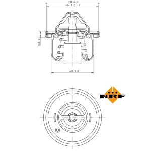 Termostaatti, jäähdytysneste EASY FIT NRF 725211