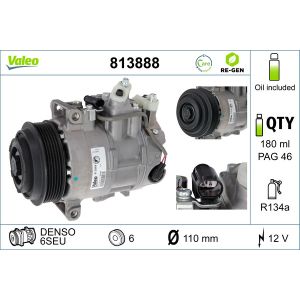 Compresor, aire acondicionado VALEO 813888