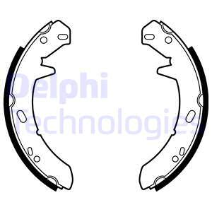 Bremsbackensatz, Feststellbremse DELPHI LS1867