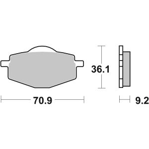 Bremsbelagsatz, ohne Straßenzulassung BREMBO 07039