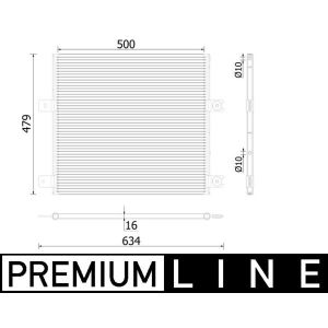 Condenseur (climatisation) MAHLE AC 75 000P