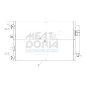 A/C-kondensor MEAT & DORIA 991178
