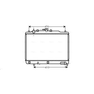 Arrefecedor do motor AVA COOLING MZ2070