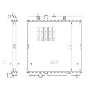 Radiateur, refroidissement moteur NRF 550016