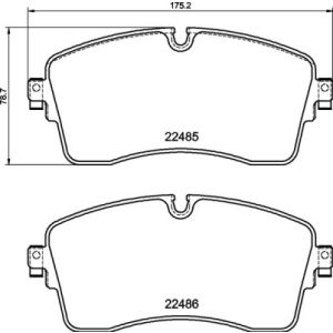 Kit pastiglie freno, Freno a disco PRIME LINE BREMBO P 44 028