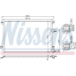 Condensador, aire acondicionado NISSENS NIS 940320