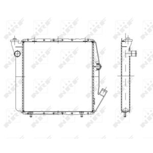 Radiatore, raffreddamento motore NRF 52026