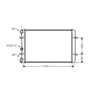 Arrefecedor do motor AVA COOLING AI2129