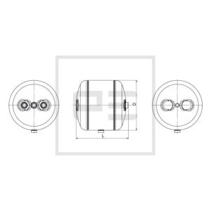 Druckluftbehälter PETERS 036.361-80A