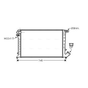 Arrefecedor do motor AVA COOLING CN2193