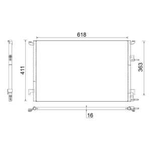 Condenseur (climatisation) MAHLE AC 589 000S