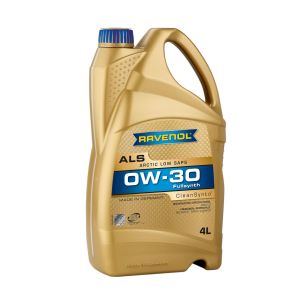 Óleo de motor RAVENOL 1111137 ALS 0W30 4L