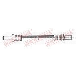 Tubo do travão flexível traseiro, esquerdo QUICK BRAKE QB44.006