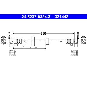 Remleiding ATE 24.5237-0334.3
