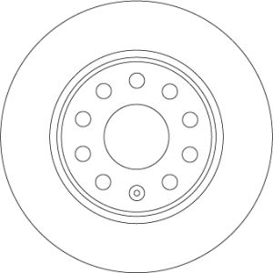 Disco de travão TRW DF6952 atrás, completo, 1 Peça