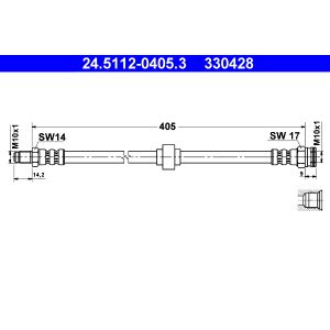 Flexible de frein ATE 24.5112-0405.3