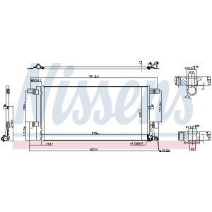 Condensator, airconditioning NISSENS 941076