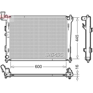 Radiador de motor DENSO DRM41004