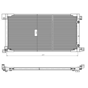 Condensador, ar condicionado EASY FIT NRF 350449