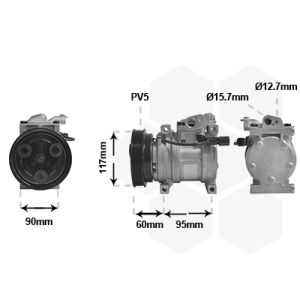 Klimakompressor VAN WEZEL 8201K701