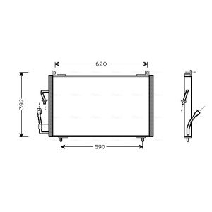 Condensador, ar condicionado AVA COOLING PE5182