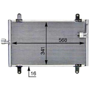 A/C-kondensor MAHLE AC 514 000S