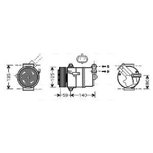 Compresseur de climatisation AVA COOLING OLAK437