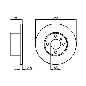 Bremsscheibe BOSCH 0 986 478 032