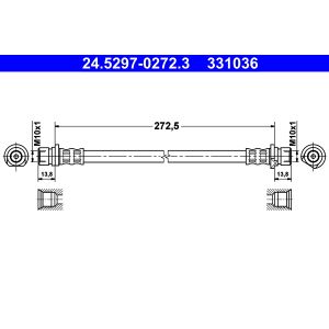Bremsschlauch ATE 24.5297-0272.3