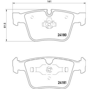 Levyjarrun jarrupalasarja BREMBO P 50 116