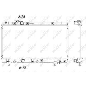 Radiator, motorkoeling NRF 53338