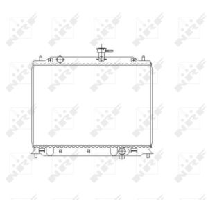 Radiador, refrigeración de motor NRF 53492