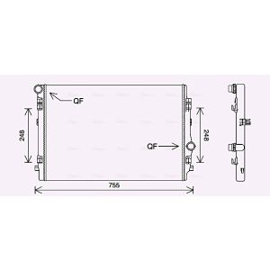Arrefecedor do motor AVA COOLING VN2398