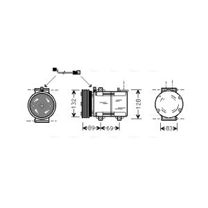 Compressor, ar condicionado AVA COOLING FDAK290