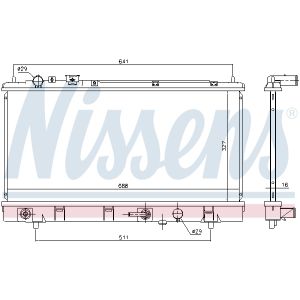 Radiator, motorkoeling NISSENS 69463