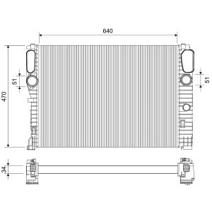 Arrefecedor do motor VALEO VAL701872