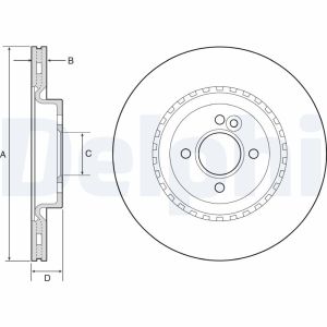 Disque de frein DELPHI BG4568C