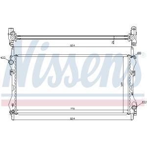 Kühler, Motorkühlung NISSENS 62046A