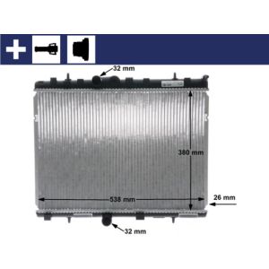 Arrefecedor do motor MAHLE CR 5 000S